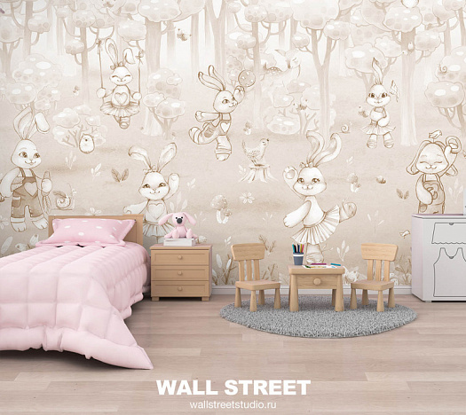 Фотообои в интерьере артикул Rabbit Room 16, RABBIT ROOM, Wall street Фотообои в интерьере артикул Rabbit Room 16, RABBIT ROOM, Wall street