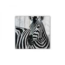 Чёрное панно для стен Creative Wood ZOO ZOO - 9 Зебра