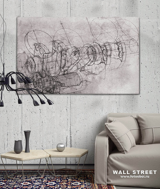 Фотообои в интерьере артикул Induction 2, ИНДУКЦИЯ / INDUCTION, Wall street